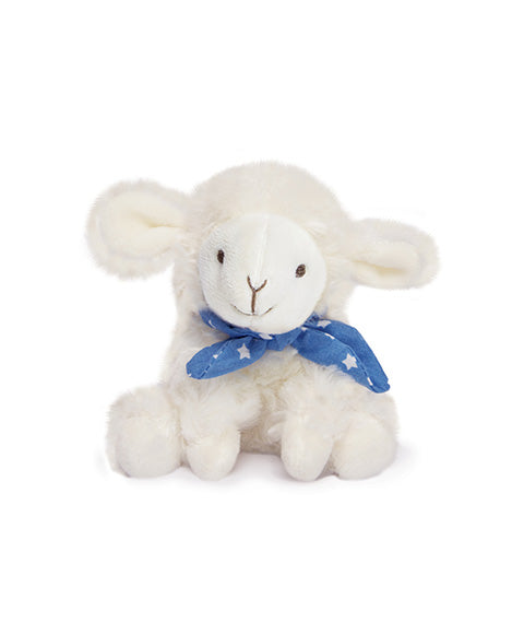 Peluche agneau blanc avec chouchou
