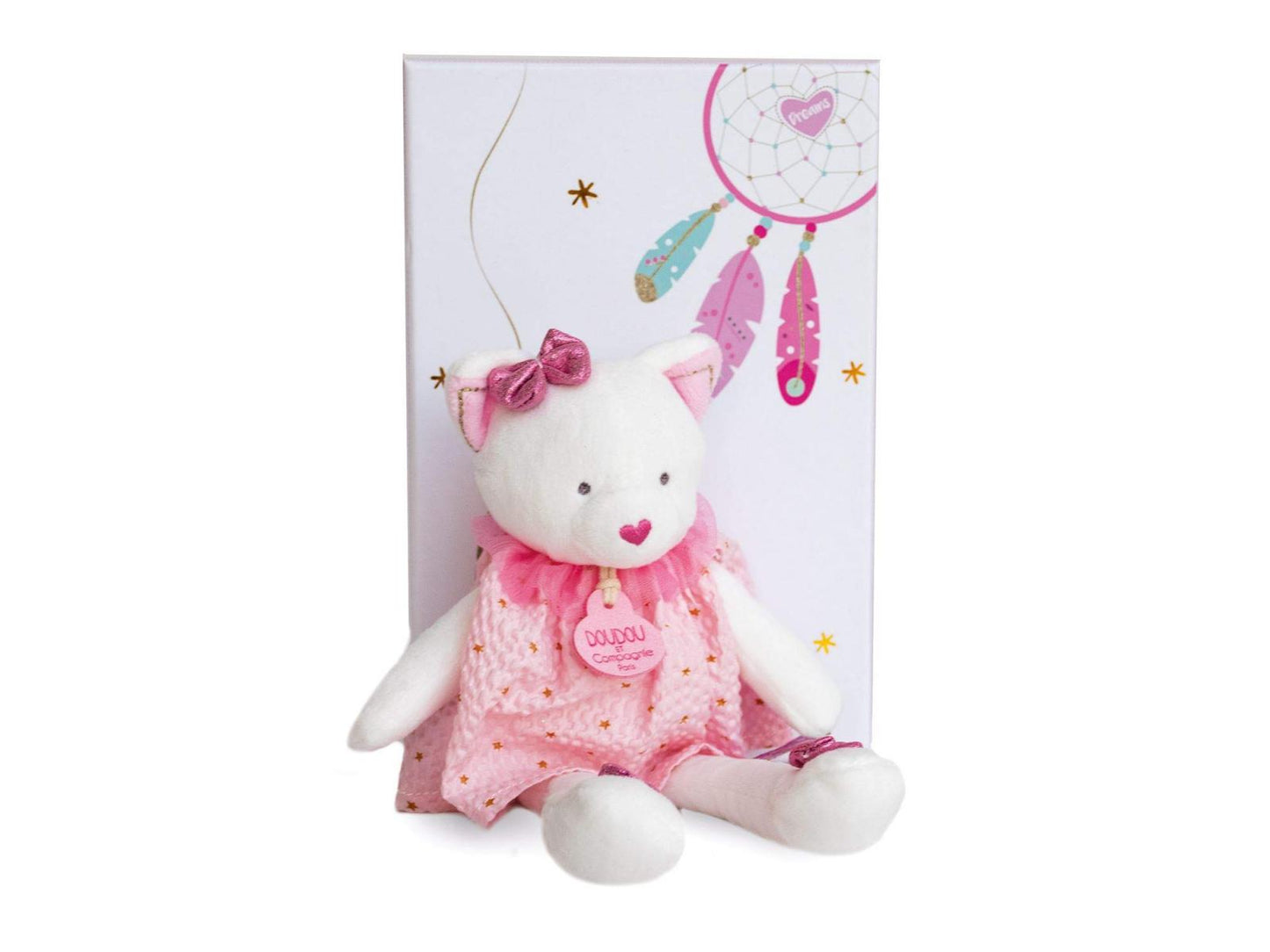 Peluche Chat rose Attrape-rêves