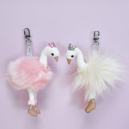 Porte-Clé Cygne ou flament rose